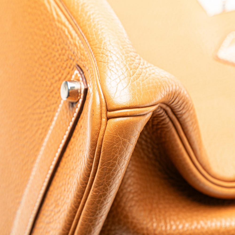 Hermès Birkin 35 Taurillon Clemence Leather Top-handle Bag Gold