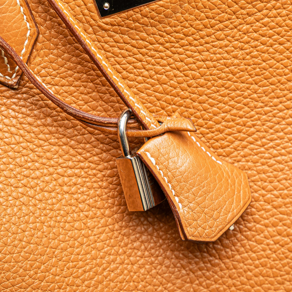Hermès Birkin 35 Taurillon Clemence Leather Top-handle Bag Gold