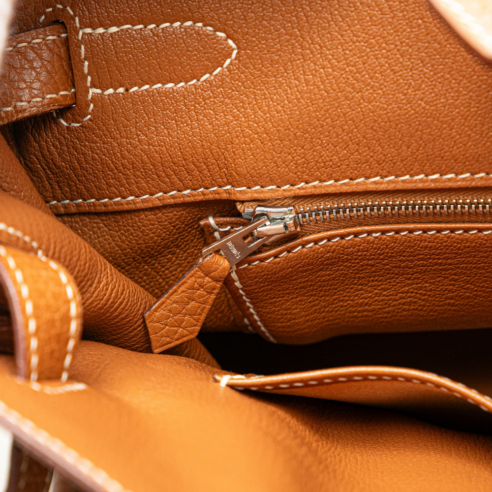 Hermès Birkin 35 Taurillon Clemence Leather Top-handle Bag Gold