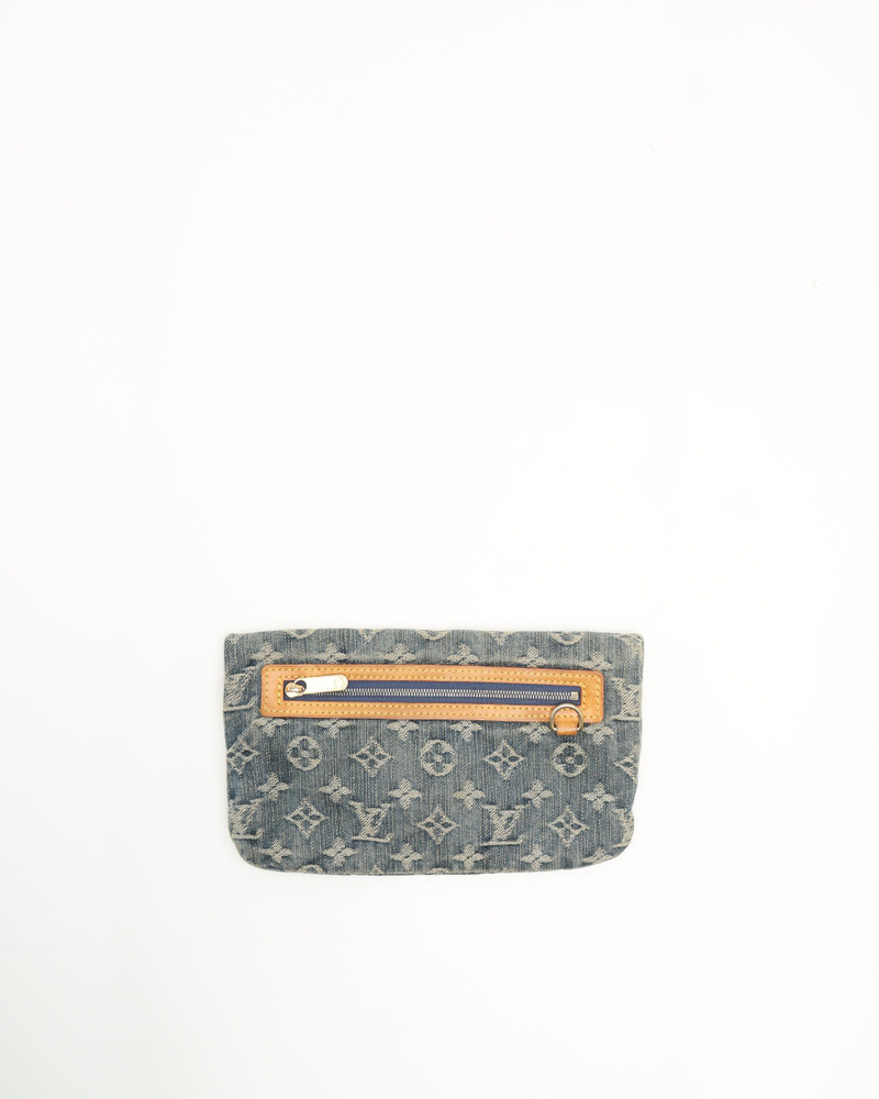 Louis Vuitton Monogram Denim Pratt Clutch