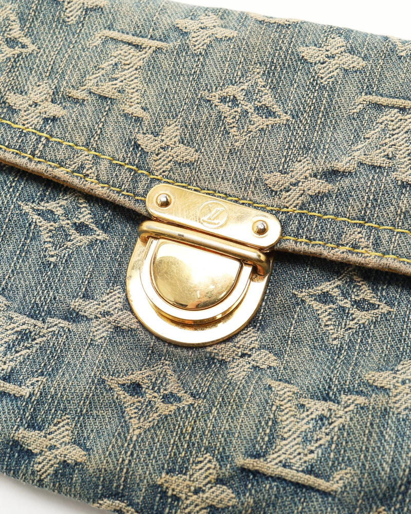 Louis Vuitton Monogram Denim Pratt Clutch