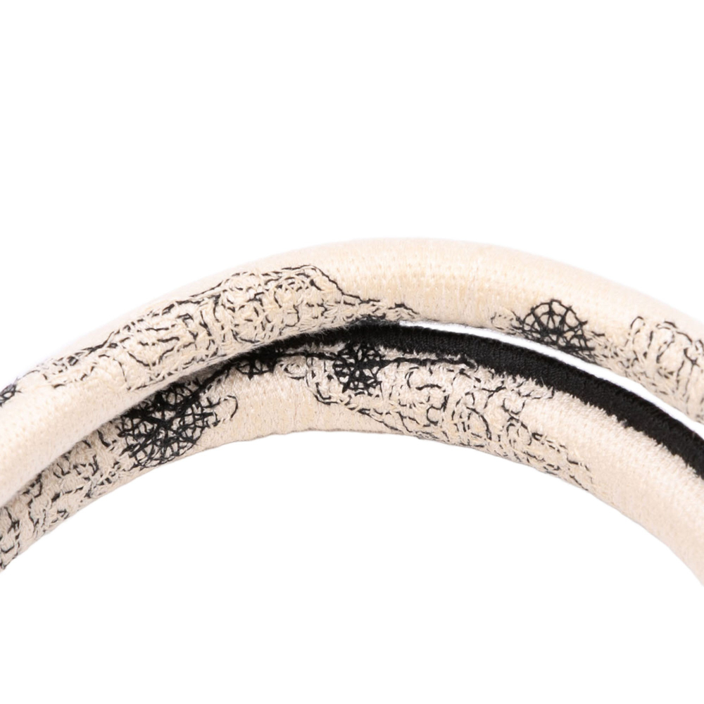 Christian Dior Book Tote Large Embroidery Canvas Handbag White