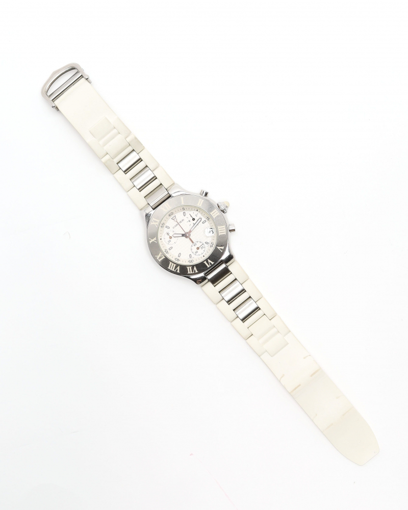 Cartier 21 Chronoscaph 38mm Ref 2424 Watch