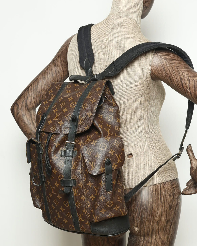 Louis Vuitton Macassar Christopher MM Backpack