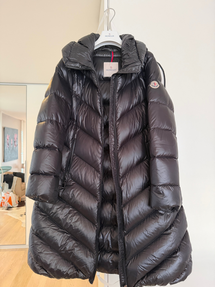 Moncler Long, light jacket with hood