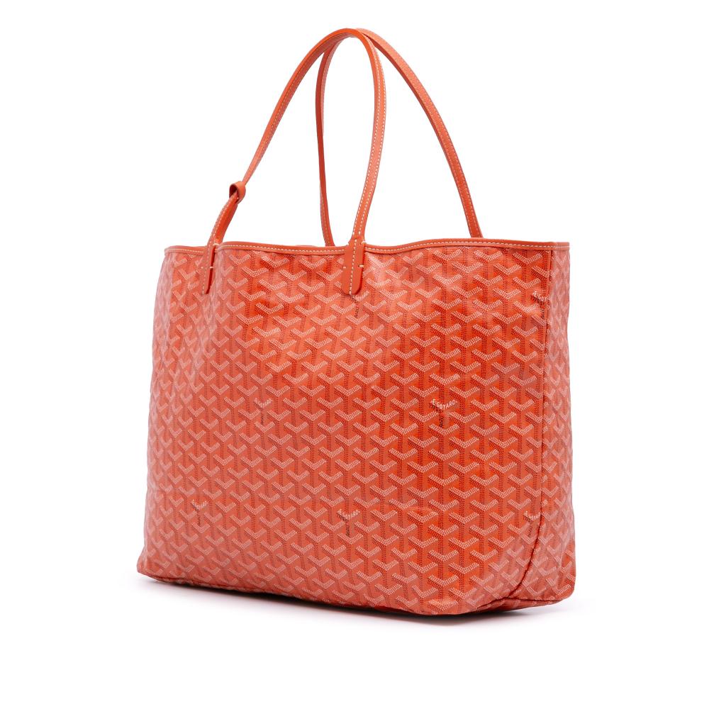 Goyard AB Goyard Orange Coated Canvas Fabric Goyardine Saint Louis GM France