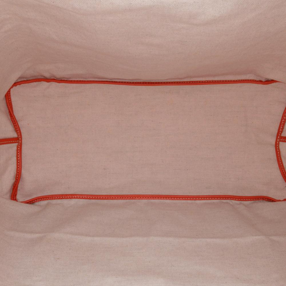 Goyard AB Goyard Orange Coated Canvas Fabric Goyardine Saint Louis GM France