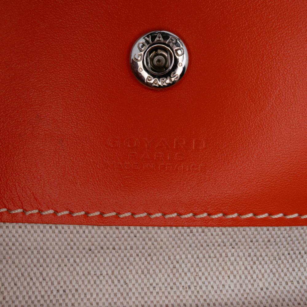 Goyard AB Goyard Orange Coated Canvas Fabric Goyardine Saint Louis GM France