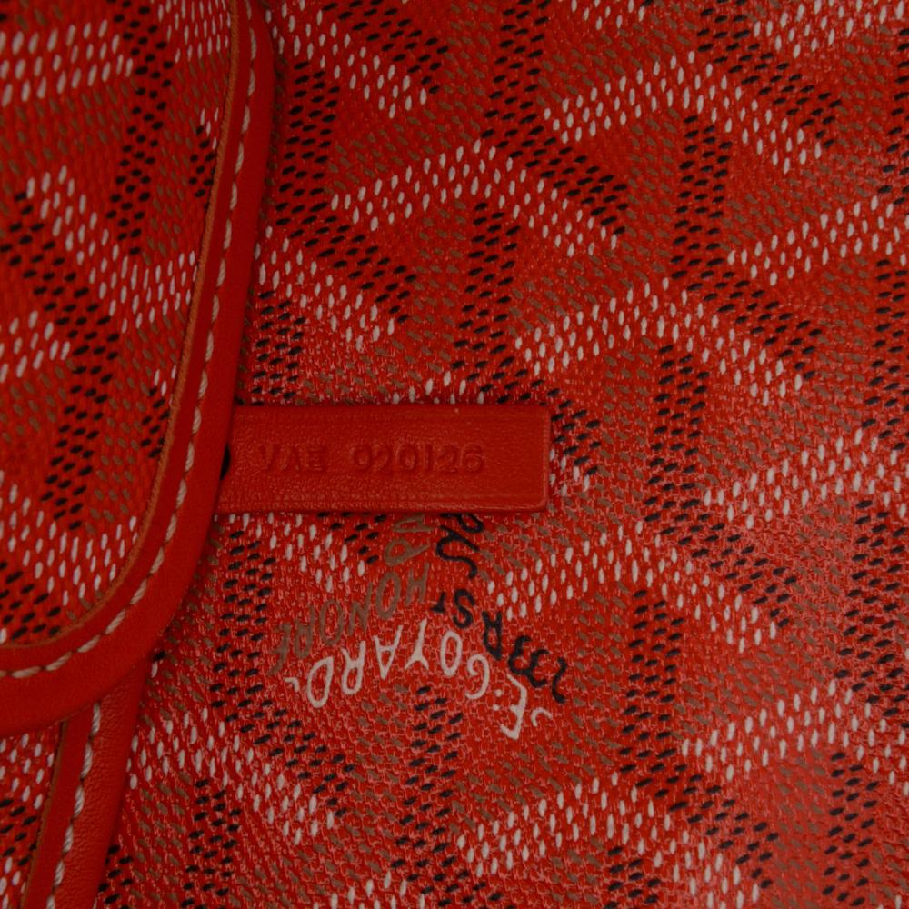 Goyard AB Goyard Orange Coated Canvas Fabric Goyardine Saint Louis GM France