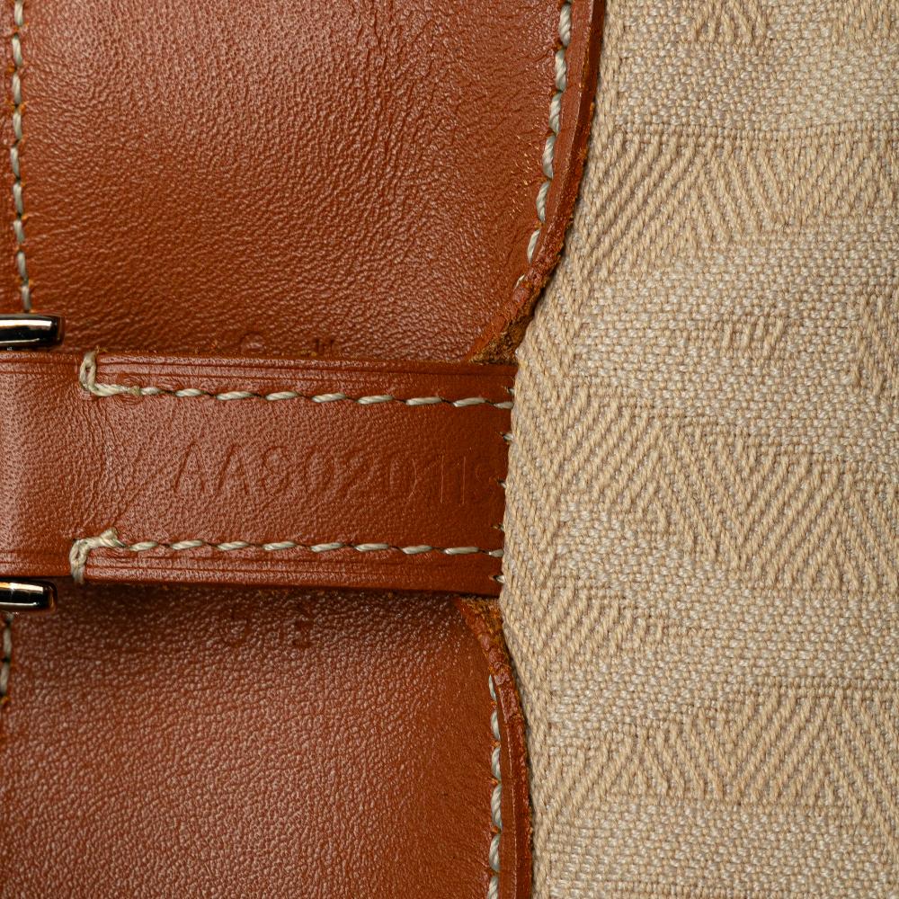 Goyard AB Goyard Black with Brown Coated Canvas Fabric Goyardine Voltaire France