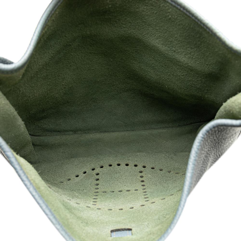 Hermès AB Hermès Blue Light Blue Calf Leather Clemence Evelyne III 33 France