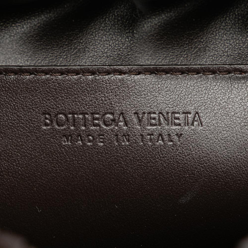 Bottega Veneta AB Bottega Veneta Brown Dark Brown Nappa Leather Leather Mini Nappa Intrecciato Tote Italy