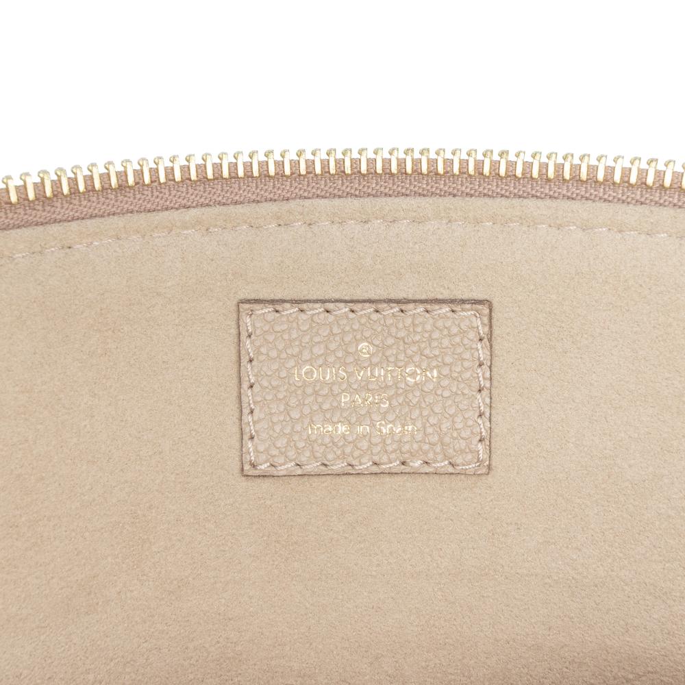 Louis Vuitton B Louis Vuitton Brown Taupe Calf Leather Bicolor Monogram Empreinte Giant Petit Palais Spain