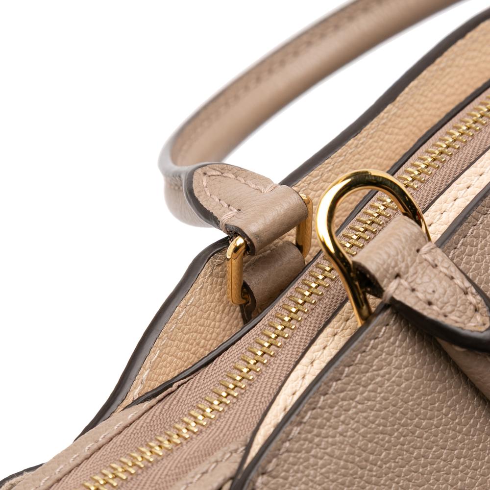 Louis Vuitton B Louis Vuitton Brown Taupe Calf Leather Bicolor Monogram Empreinte Giant Petit Palais Spain