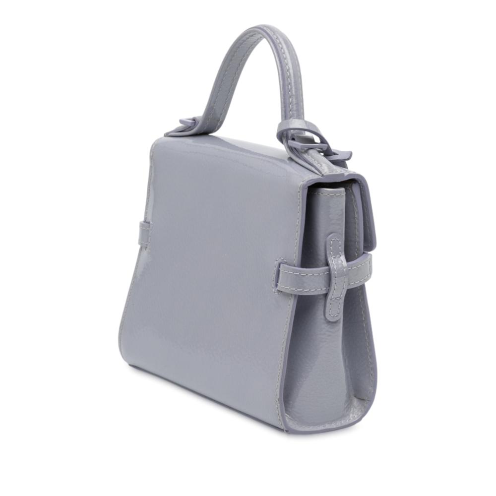 Delvaux B Delvaux Purple Lilac Patent Leather Leather Micro Patent Tempete Satchel France