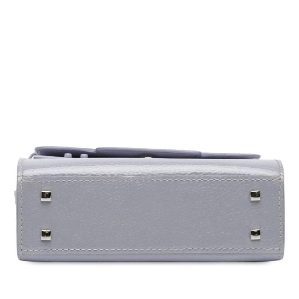 Delvaux B Delvaux Purple Lilac Patent Leather Leather Micro Patent Tempete Satchel France