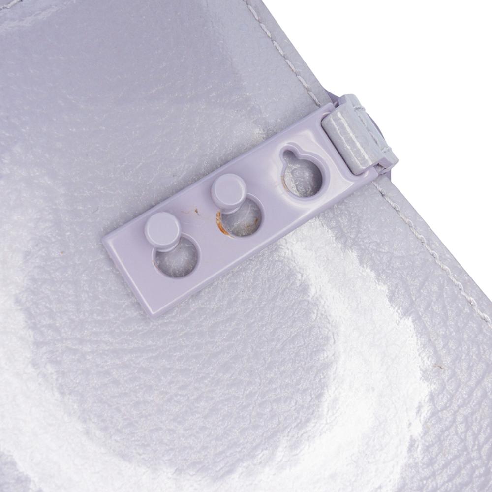 Delvaux B Delvaux Purple Lilac Patent Leather Leather Micro Patent Tempete Satchel France