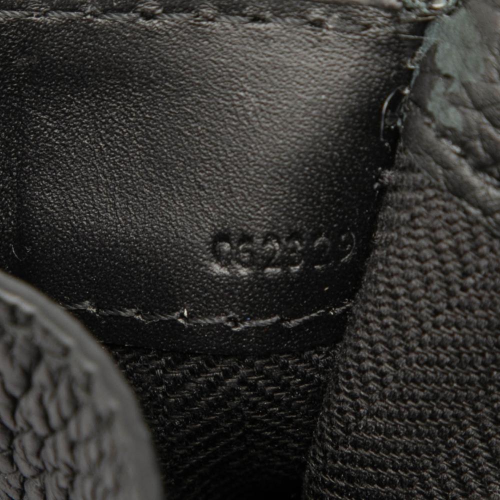 Loewe AB LOEWE Black Calf Leather Grained skin Vertical T Pocket Pouch Spain