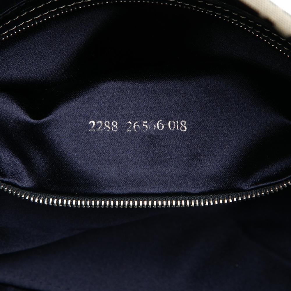 Fendi B Fendi Gray Canvas Fabric Zucchino Shoulder Bag Italy