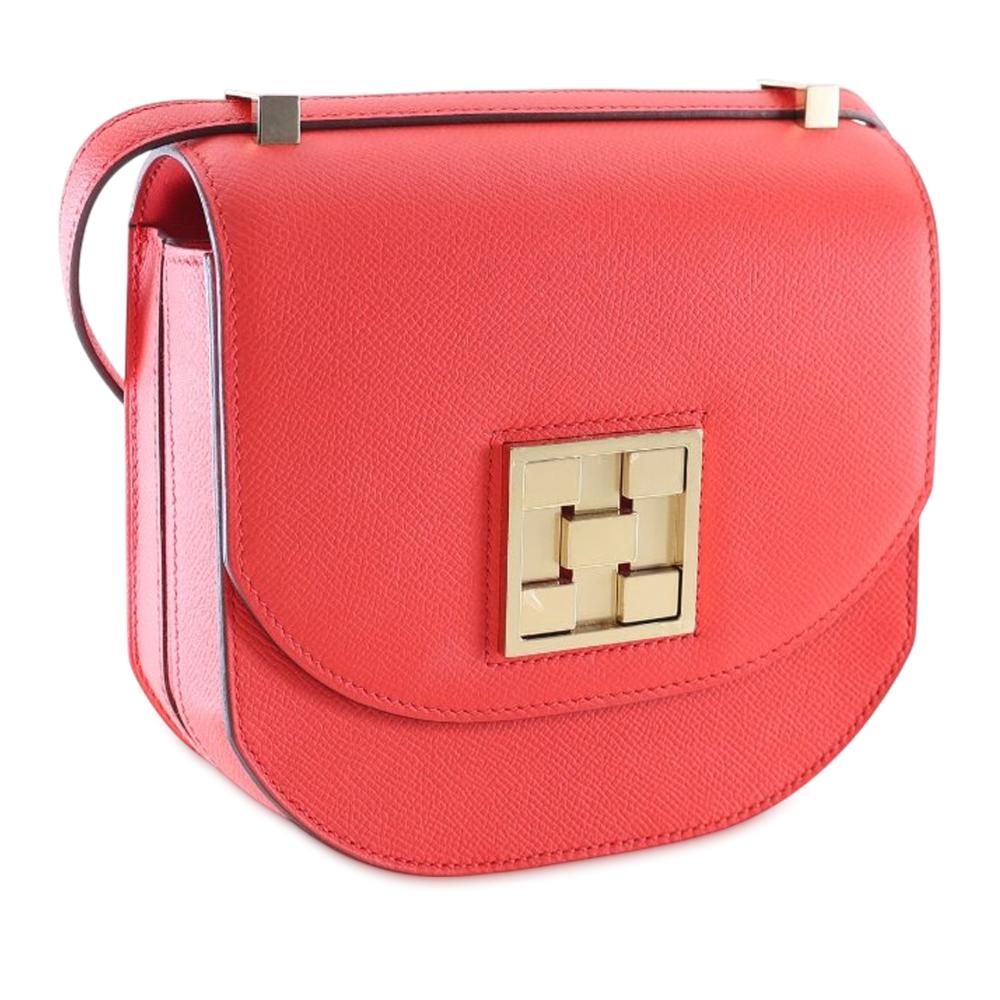 Hermès AB Hermès Red Calf Leather Epsom Mosaique Au 24 17 France