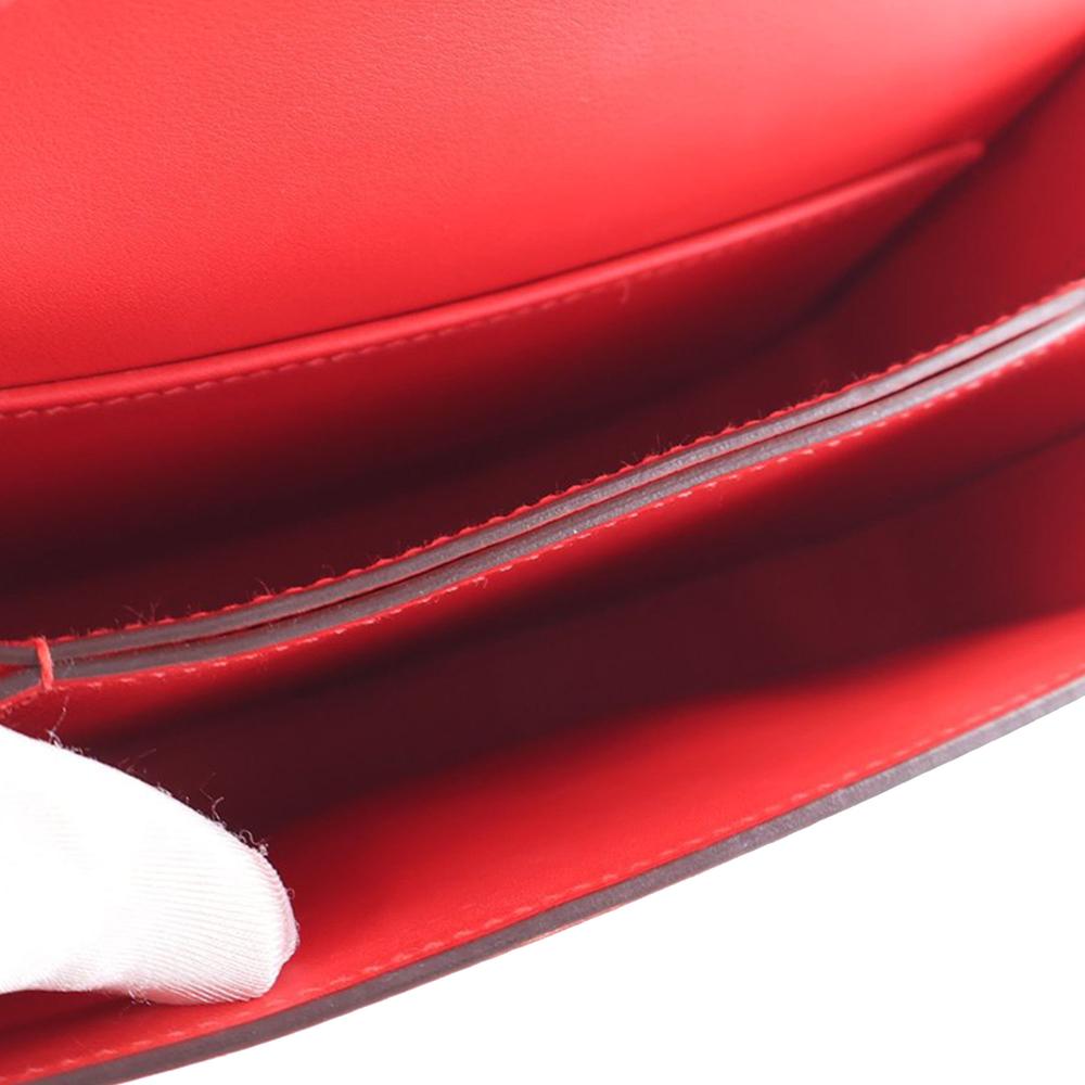 Hermès AB Hermès Red Calf Leather Epsom Mosaique Au 24 17 France