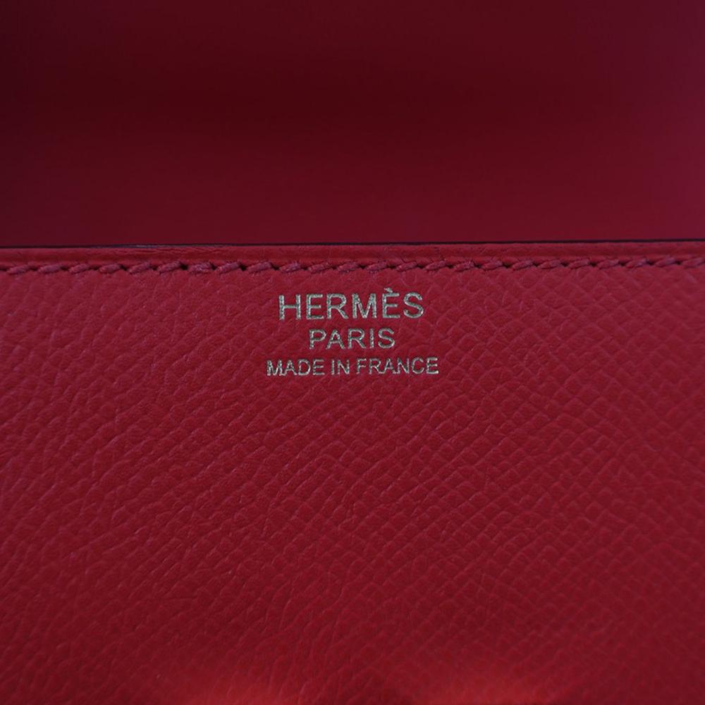 Hermès AB Hermès Red Calf Leather Epsom Mosaique Au 24 17 France
