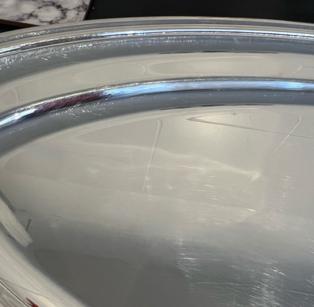 Non Signé / Unsigned Plat argenté