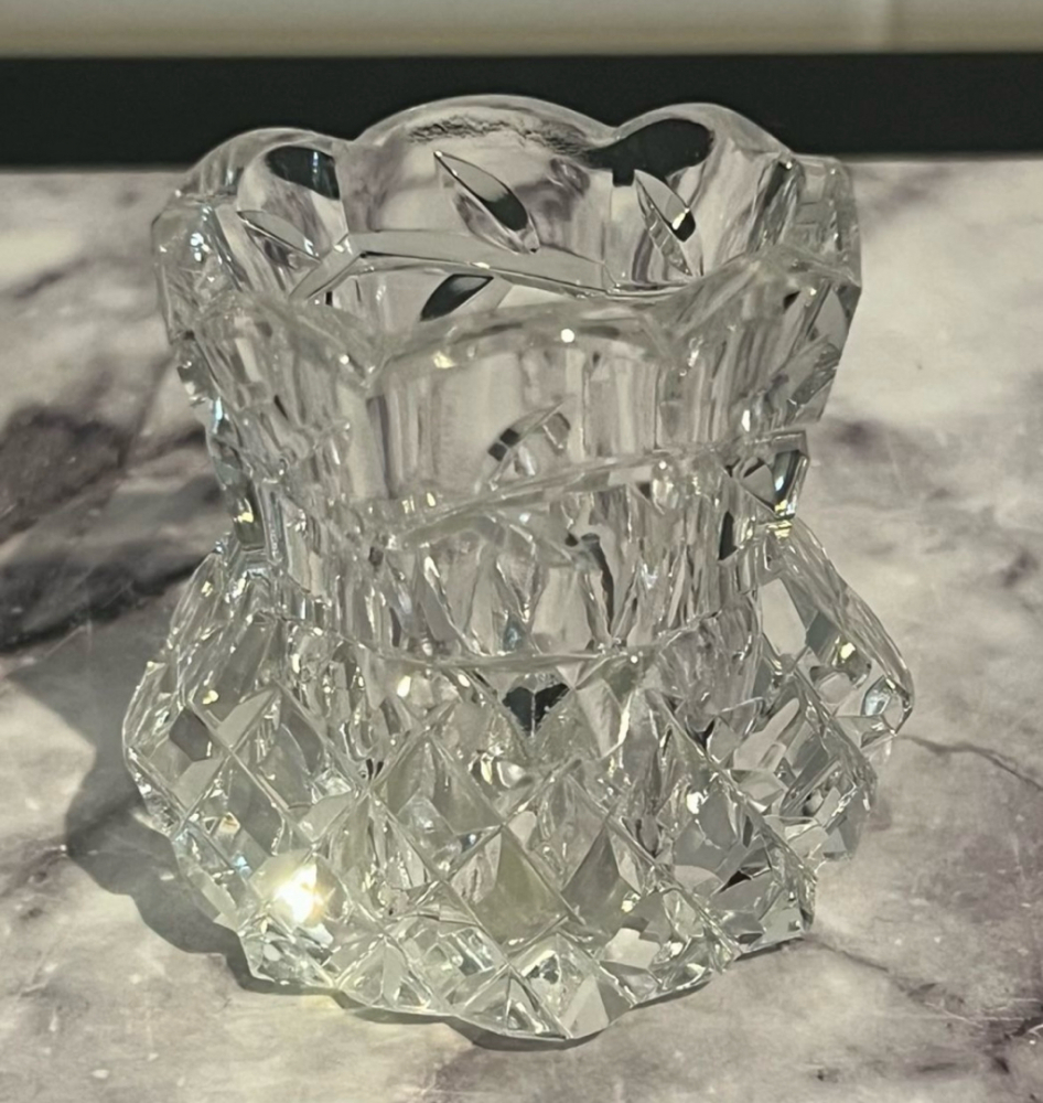 Non Signé / Unsigned 4 pièces en cristal