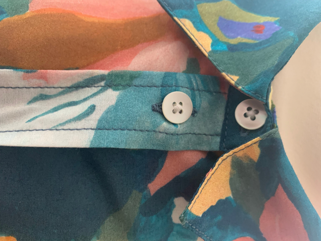 Sézane Chemise 'Pierro', Imprimé Amarilys, mit Seidenanteil *Neu*