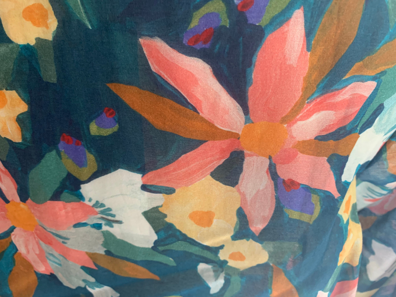 Sézane Chemise 'Pierro', Imprimé Amarilys, mit Seidenanteil *Neu*