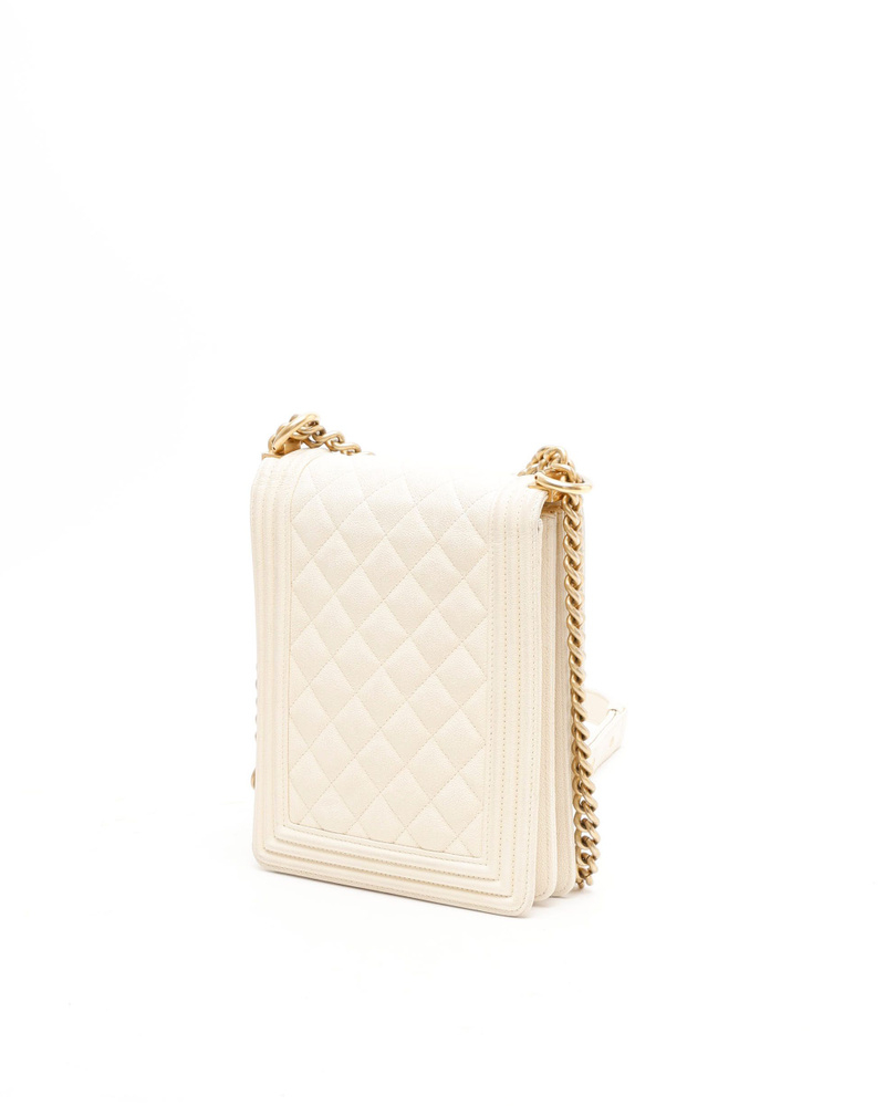 Chanel Caviar North South Boy Bag