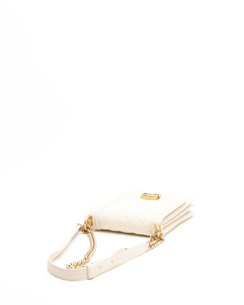 Chanel Caviar North South Boy Bag