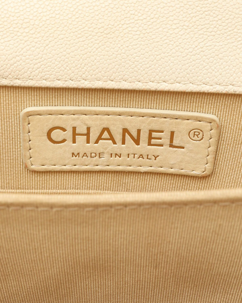 Chanel Caviar North South Boy Bag