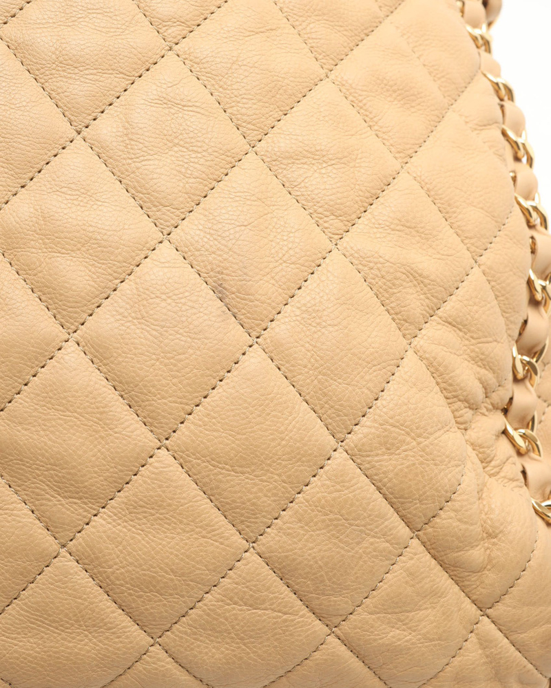 Chanel Quilted Fold Chain Around Hobo Bag