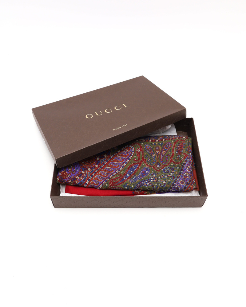 Gucci 140 Wool Silk Scarf