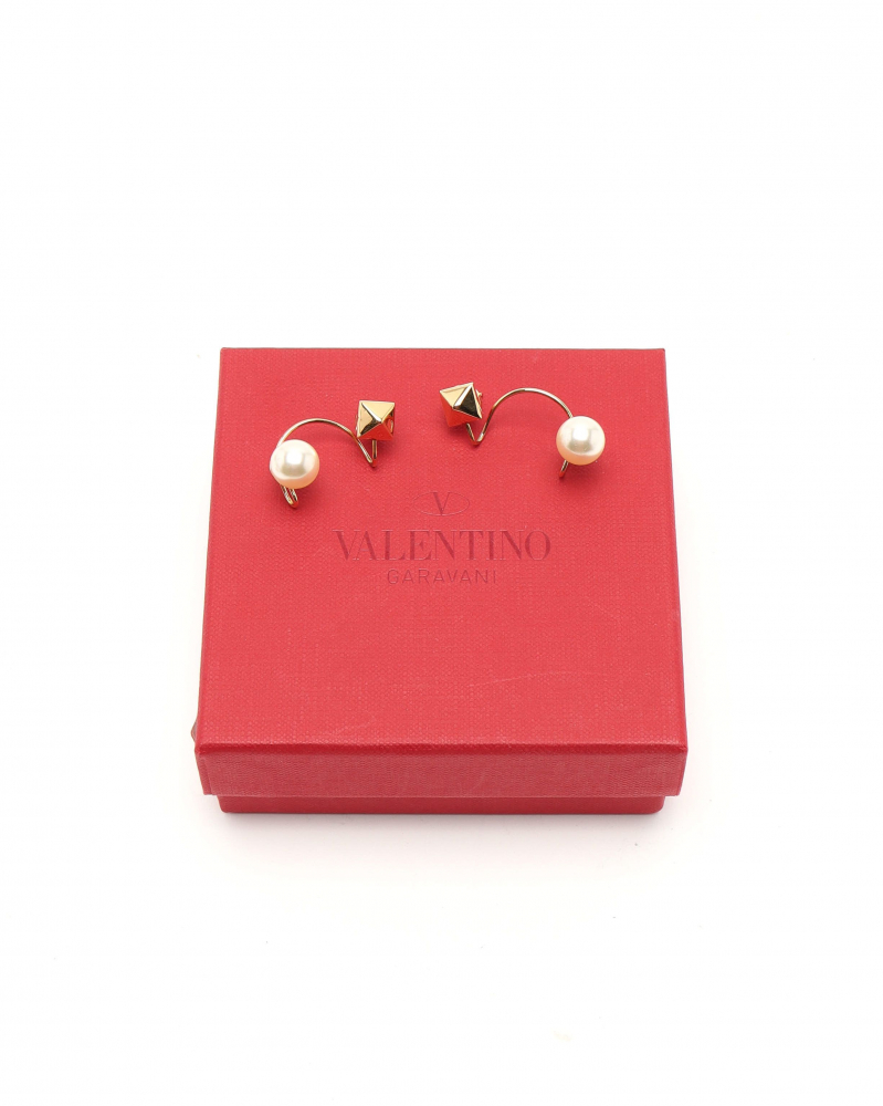 Valentino Pearl Rockstud Earrings