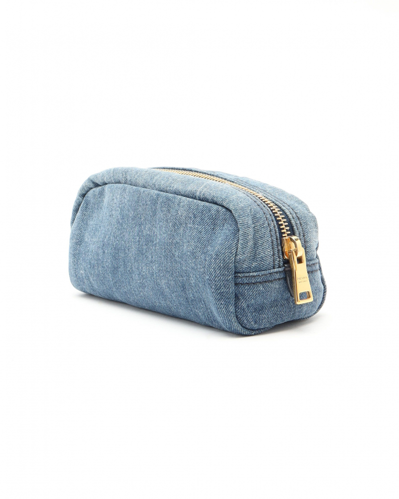 Prada Denim Toiletry Pouch