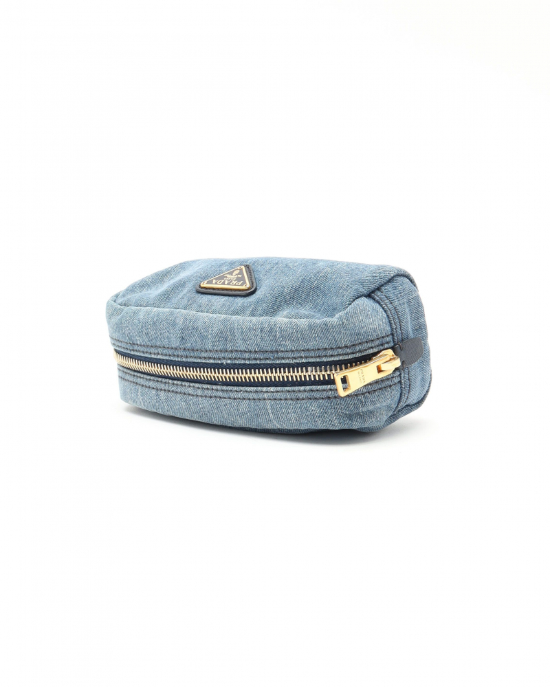 Prada Denim Toiletry Pouch