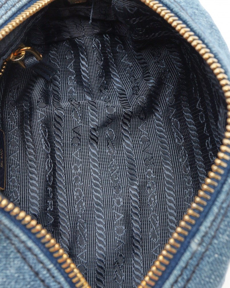 Prada Denim Toiletry Pouch