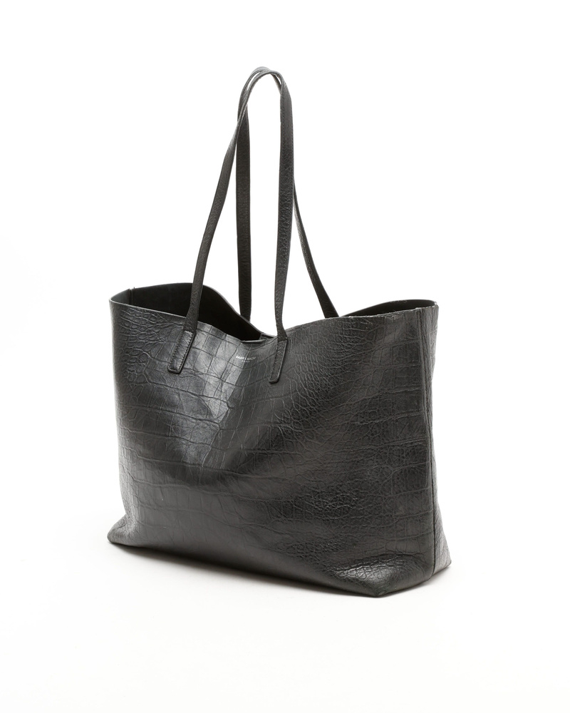Saint Laurent Shopping Croc Tote Bag