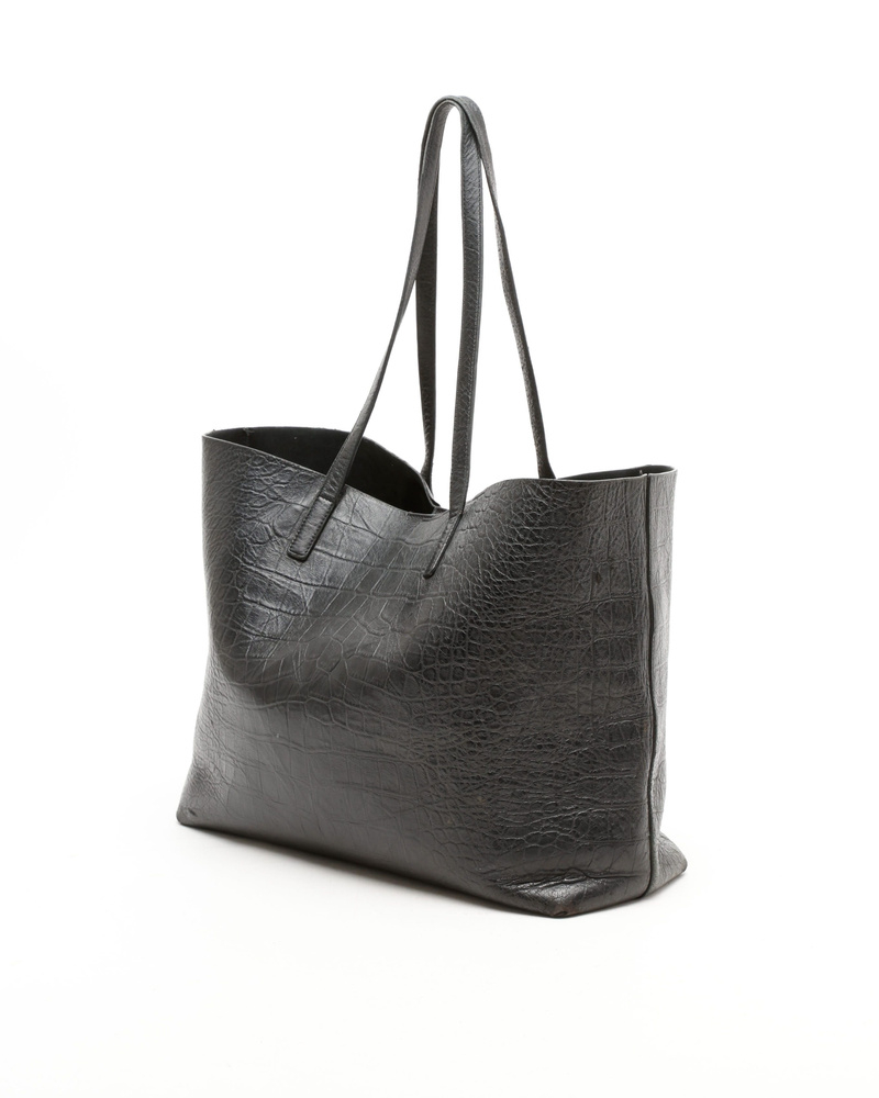 Saint Laurent Shopping Croc Tote Bag