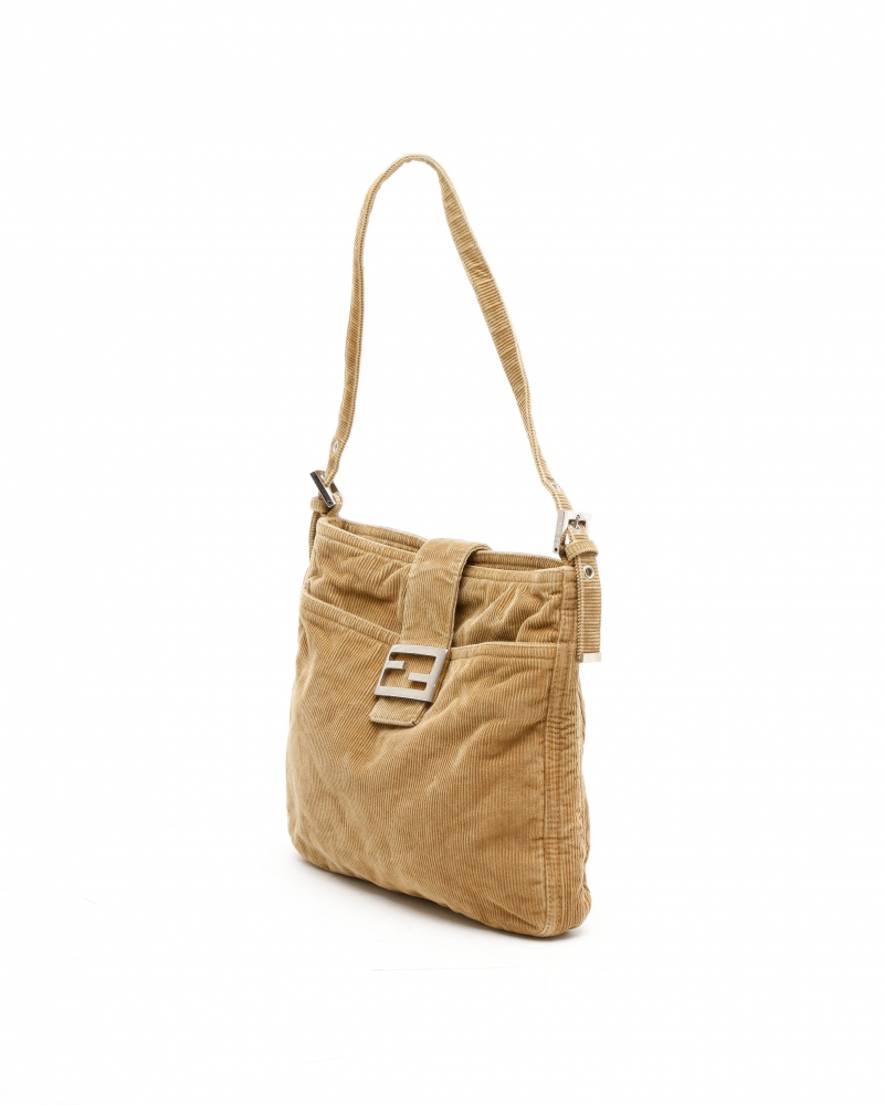 Fendi Corduroy Shoulder Bag
