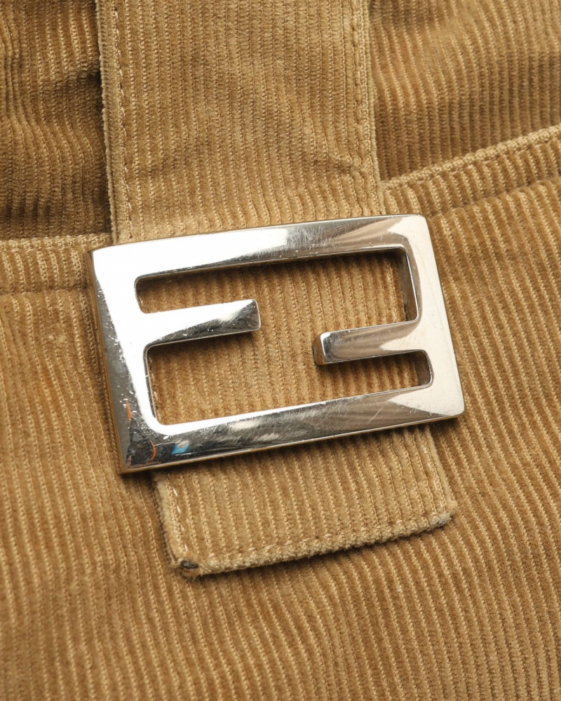 Fendi Corduroy Shoulder Bag
