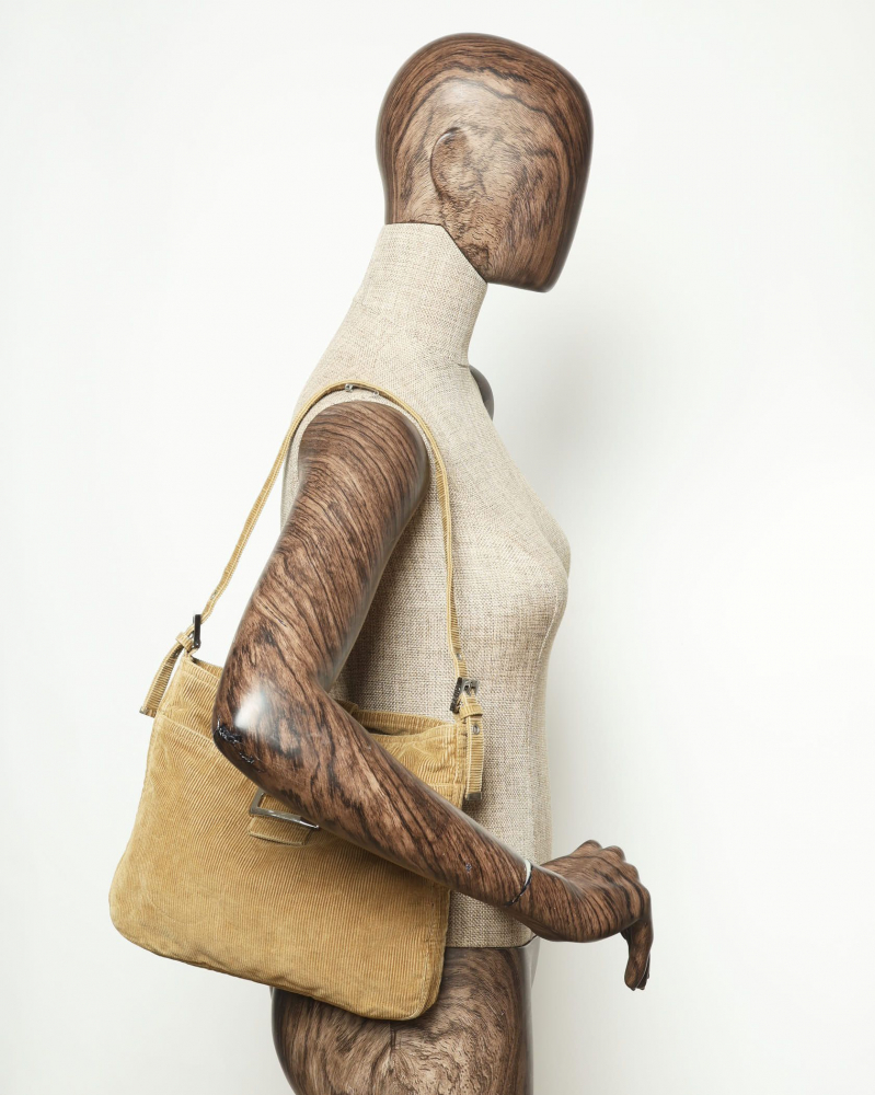 Fendi Corduroy Shoulder Bag