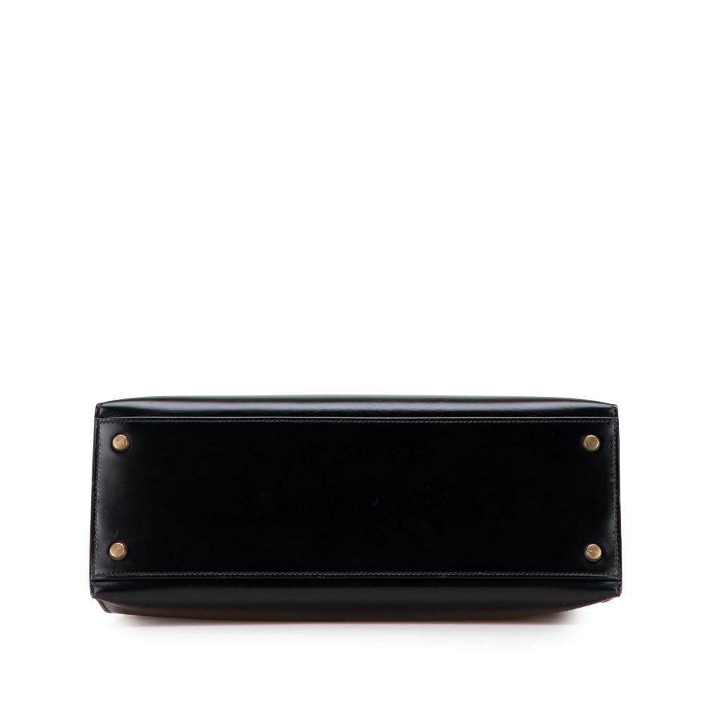 Hermès AB Hermès Black Calf Leather Box Kelly Sellier 32 France