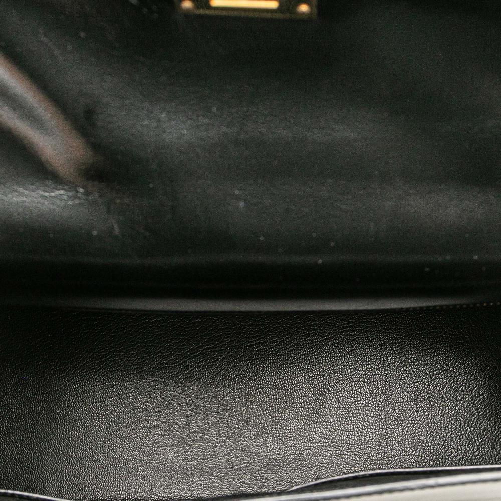 Hermès AB Hermès Black Calf Leather Box Kelly Sellier 32 France