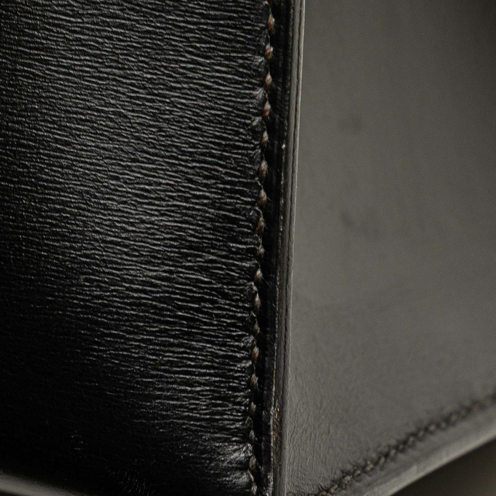 Hermès AB Hermès Black Calf Leather Box Kelly Sellier 32 France