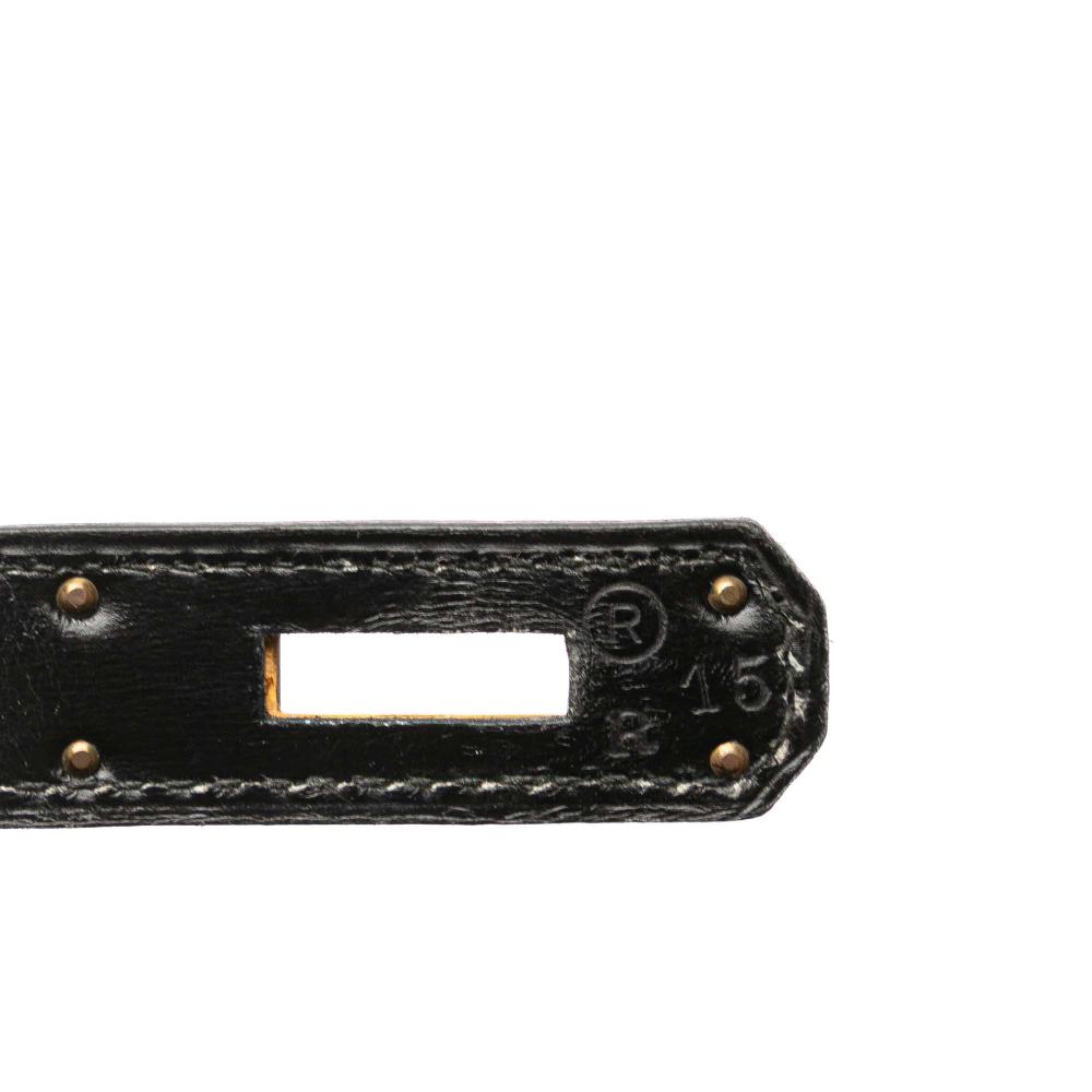 Hermès AB Hermès Black Calf Leather Box Kelly Sellier 32 France