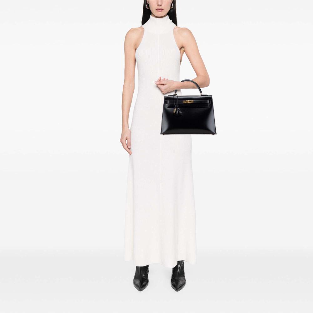 Hermès AB Hermès Black Calf Leather Box Kelly Sellier 32 France