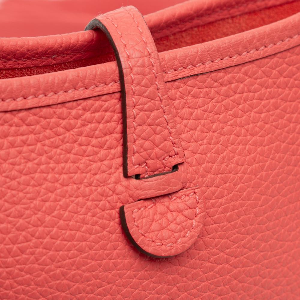 Hermès B Hermès Pink Blush Calf Leather Clemence Amazone Evelyne TPM 16 France